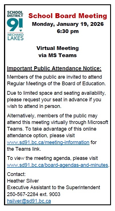 BM Announcement January 19 2026